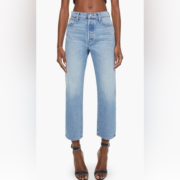 MOTHER The Ditcher Crop Straight Leg Jeans in Leap of Faith size 29